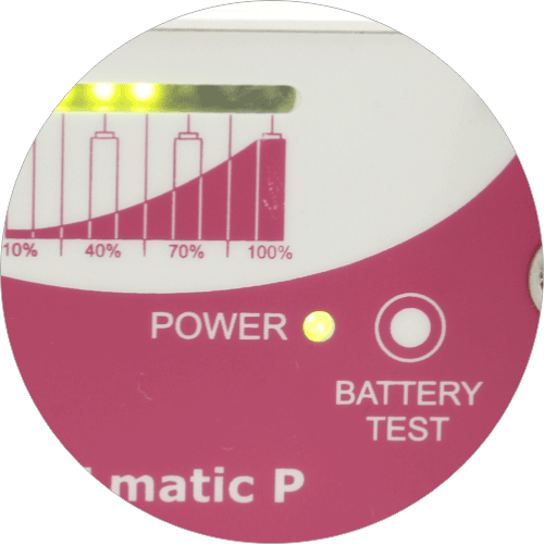 Battery status indicator